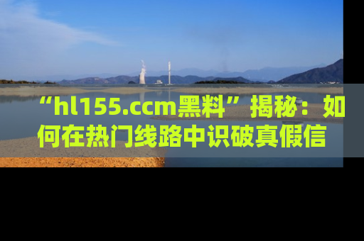 “hl155.ccm黑料”揭秘:如何在热门线路中识破真假信息