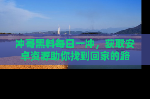 冲哥黑料每日一冲，获取安卓资源助你找到回家的路