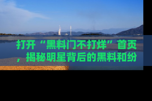 打开“黑料门不打烊”首页，揭秘明星背后的黑料和纷争真相！