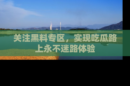 关注黑料专区，实现吃瓜路上永不迷路体验