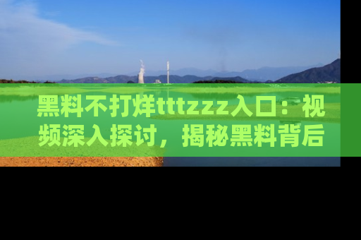 黑料不打烊tttzzz入口：视频深入探讨，揭秘黑料背后的人和事