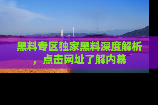 黑料专区独家黑料深度解析，点击网址了解内幕