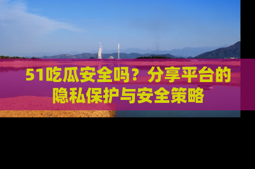 51吃瓜安全吗?分享平台的隐私保护与安全策略